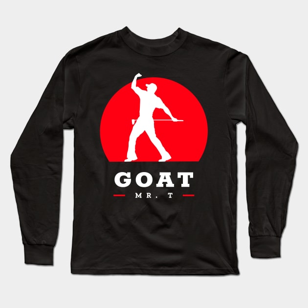 Tiger Woods celebrating Long Sleeve T-Shirt by YungBick